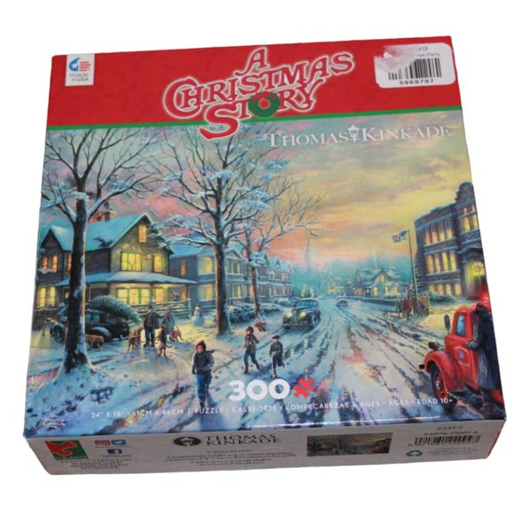 Ceaco Thomas Kinkade A Christmas Story 300 Oversized pc Jigsaw Puzzle NEW Sealed - Picture 1 of 4